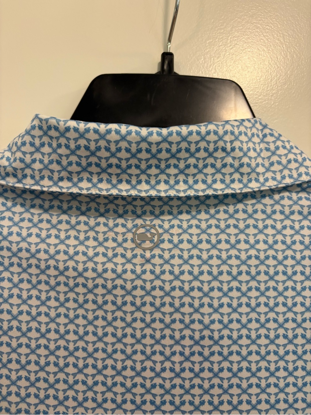Vineyard Vines Sky Blue Micro-Print Polo - Picture 4 of 4